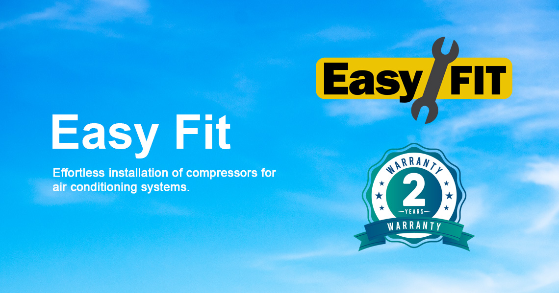 Easy Fit - Effortless installation of compressors for air conditioning systems.